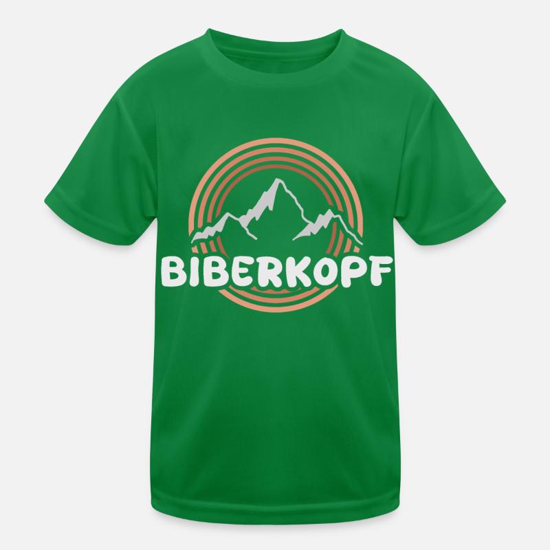 Geschenk für Biberkopf Kinder Funktions-T-Shirt