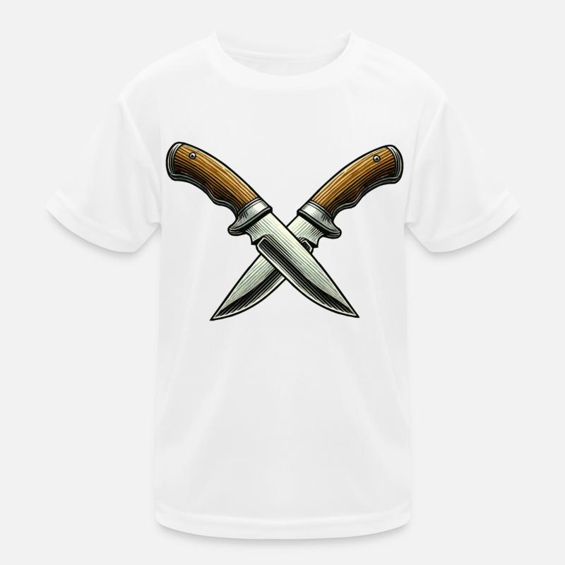 messer 2 Kinder Funktions-T-Shirt