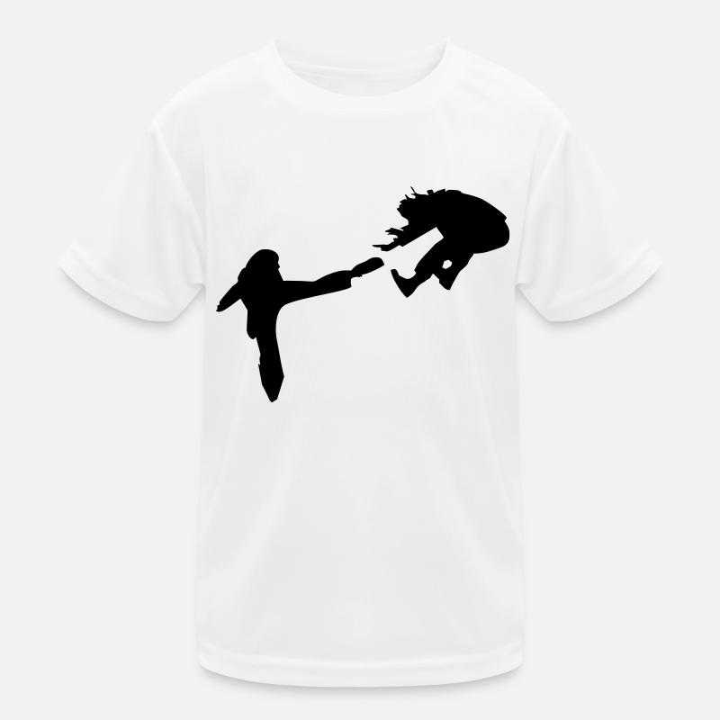 Kampf - Kinder Funktions-T-Shirt - Weiß
