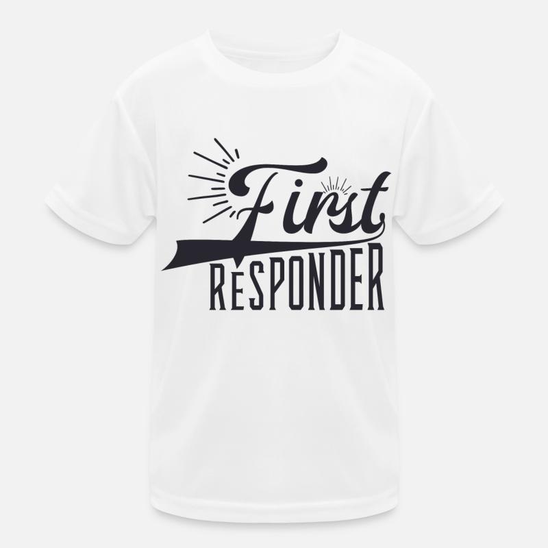 Premier intervenant - T-shirt sport Enfant - blanc