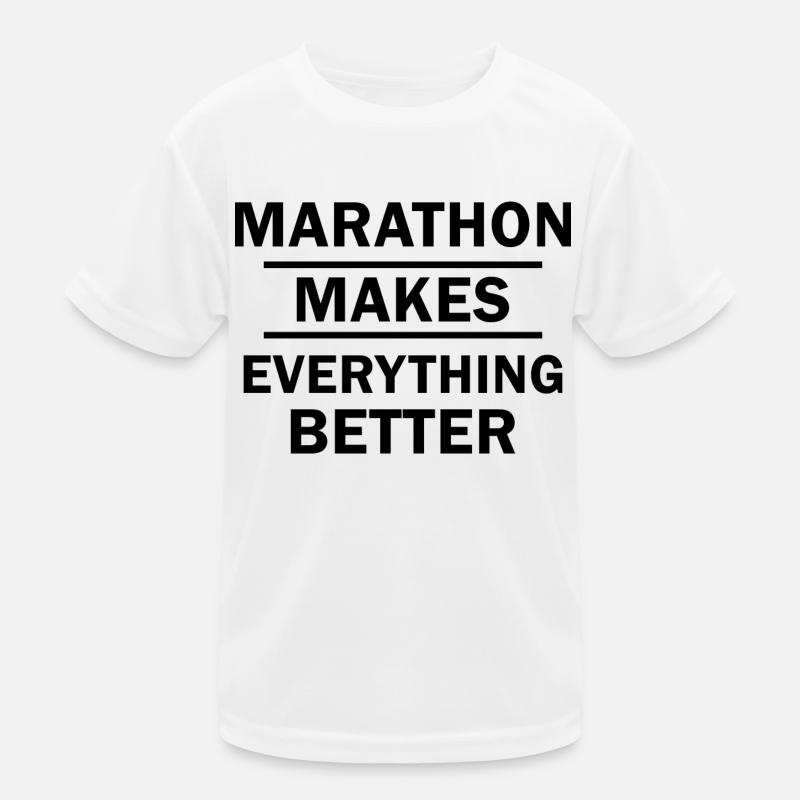 Course de marathon T-shirt sport Enfant