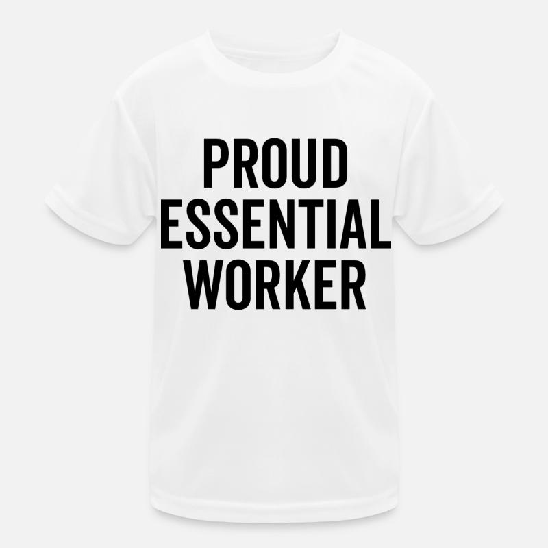 Stolzer Essential Worker Kinder Funktions-T-Shirt