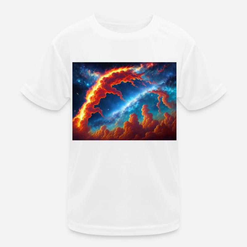 blue red sky Kinder Funktions-T-Shirt