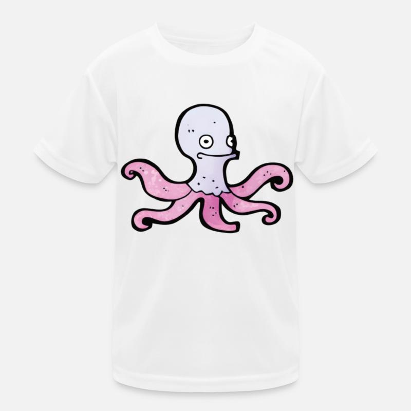 Octopus, Tintenfisch oder Krake? Kinder Funktions-T-Shirt