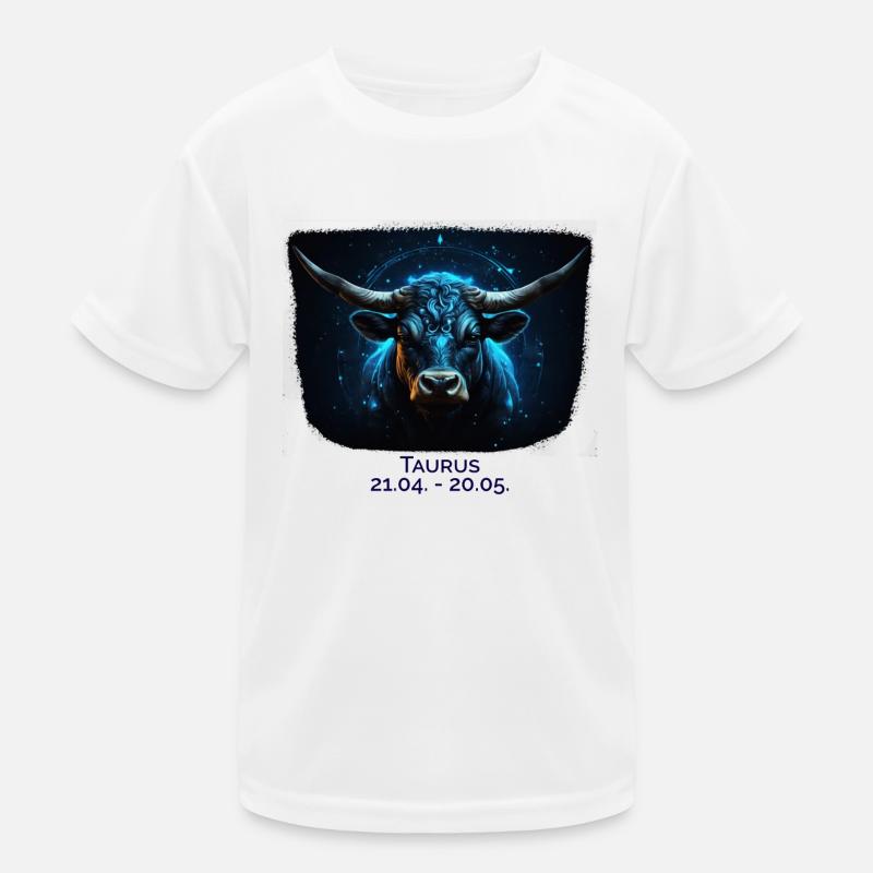 Sternzeichen Stier Datum Kinder Funktions-T-Shirt