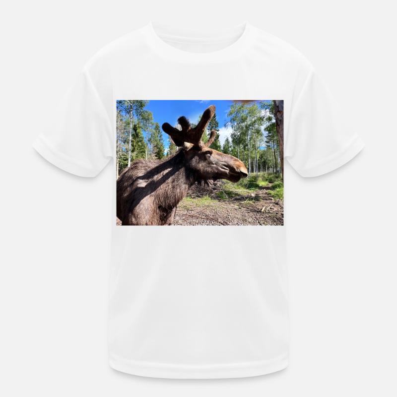 Elch Kinder Funktions-T-Shirt