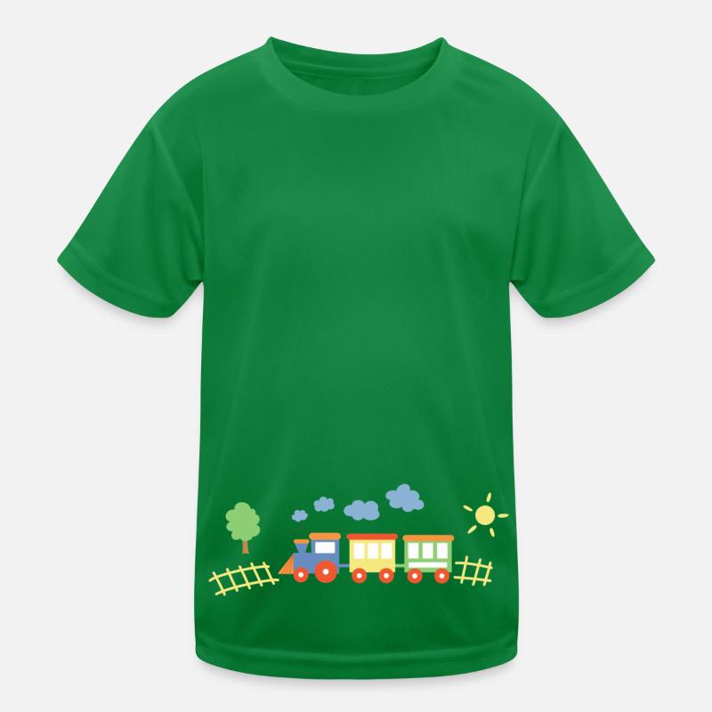 Zug Mit Waggons Kinder Funktions-T-Shirt