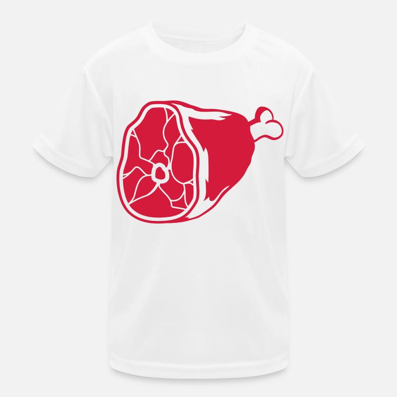 schenkel fleisch haxe eisbein essen grillen raeuch Kinder Funktions-T-Shirt