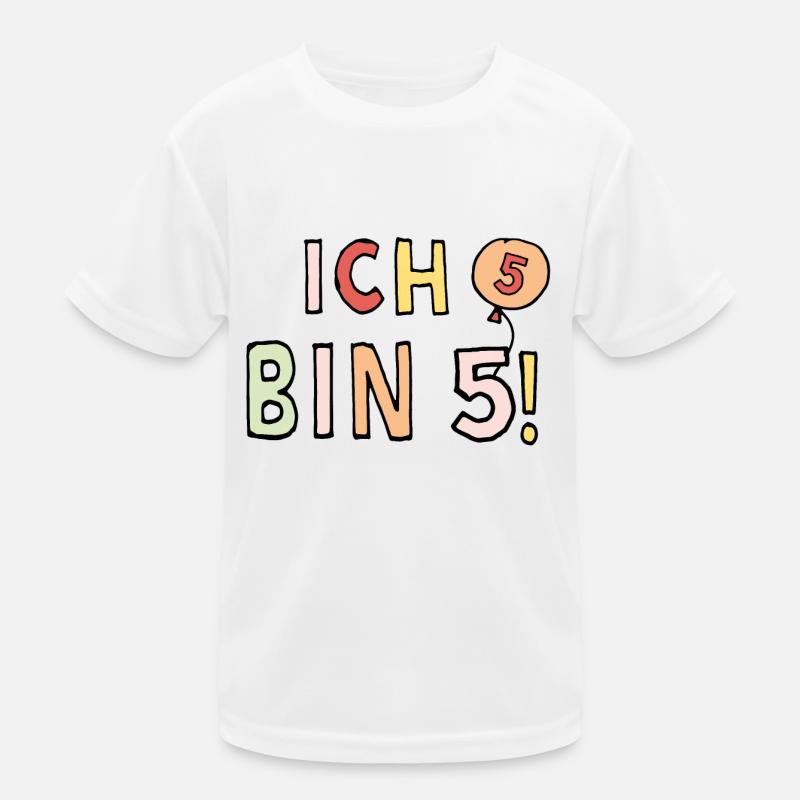 Ich bin 5 Kinder Funktions-T-Shirt