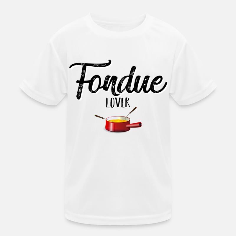 Fondue lover black Kids Functional T-Shirt