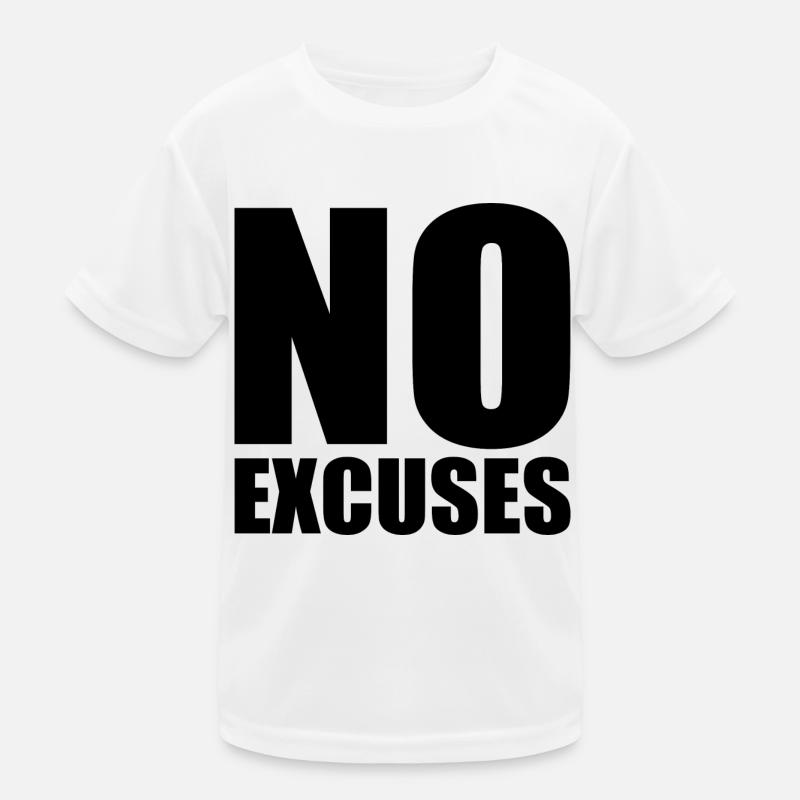 No excuses T-shirt sport Enfant