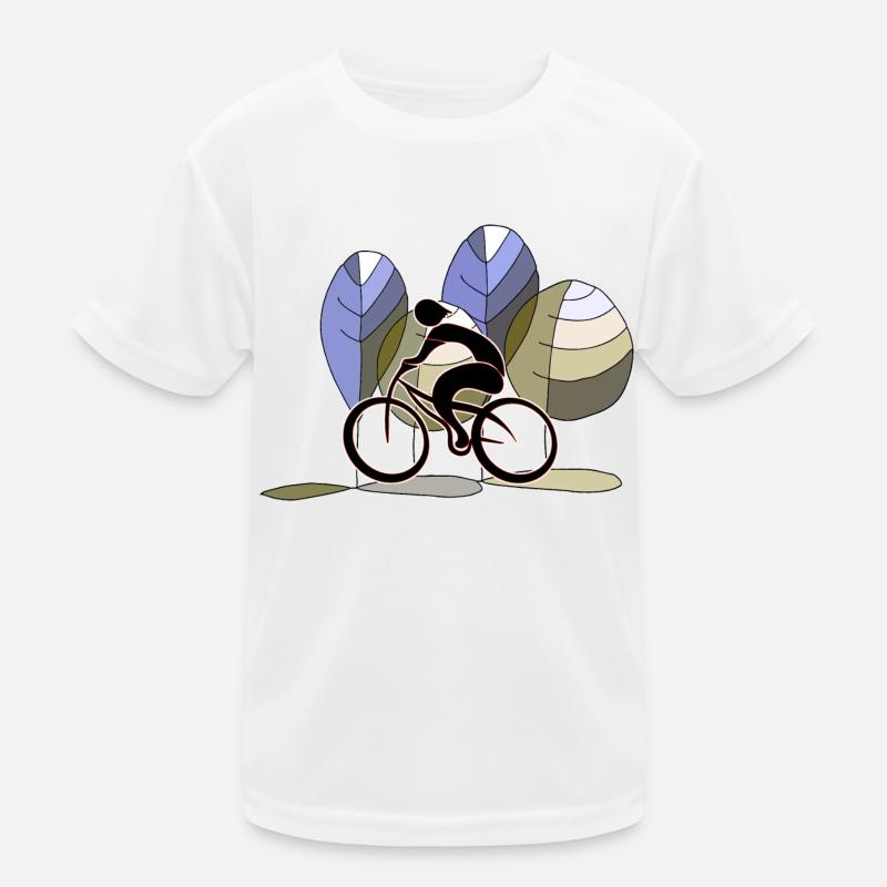 Radfahrer Kinder Funktions-T-Shirt