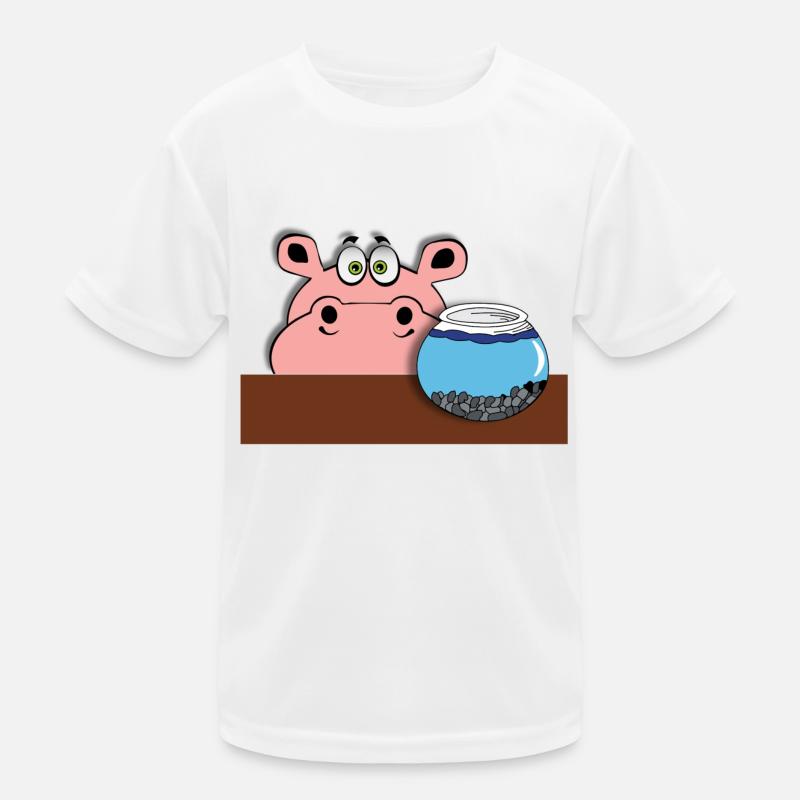 poisson hippopotame bébé enfant idée cadeau bd T-shirt sport Enfant