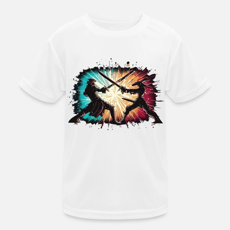 A SWORD FIGHT Kids Functional T-Shirt