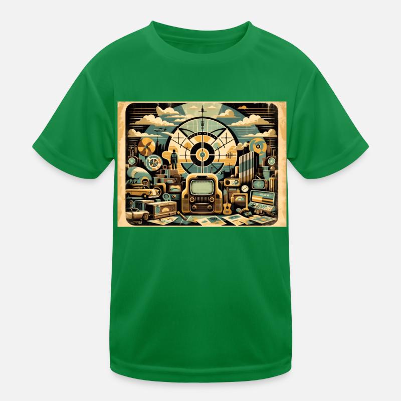 Retro Fallout Kinder Funktions-T-Shirt
