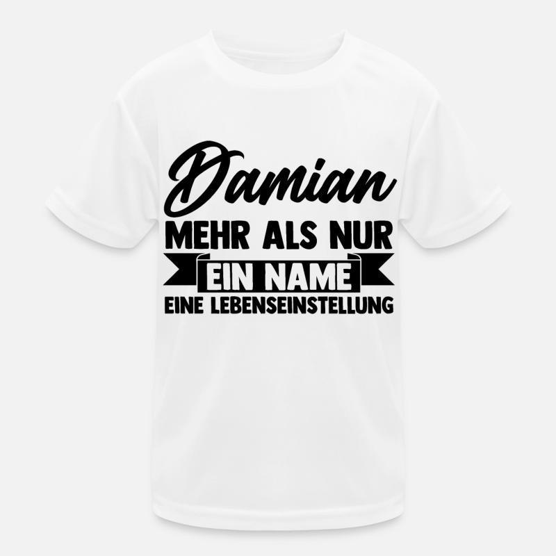 First name Damian Kids Functional T-Shirt