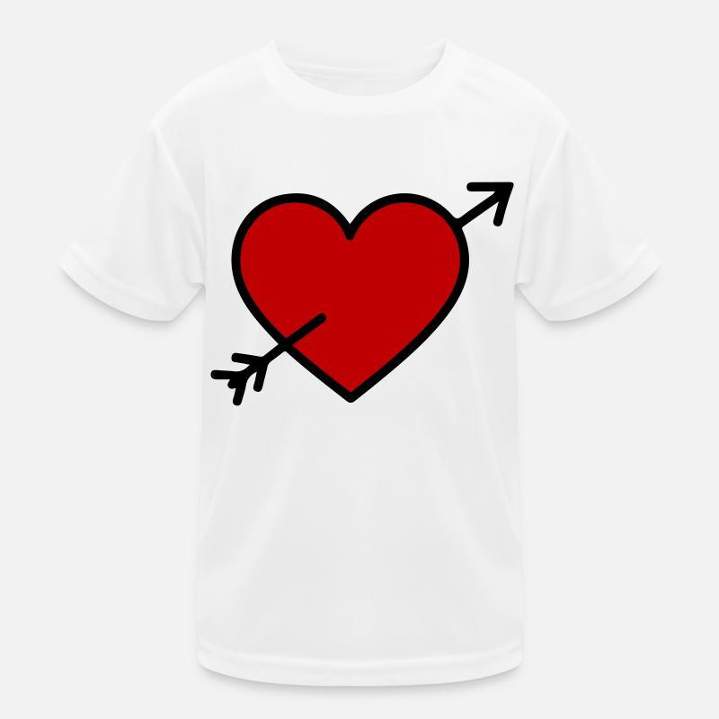 Herz Symbol Pfeil Kinder Funktions-T-Shirt