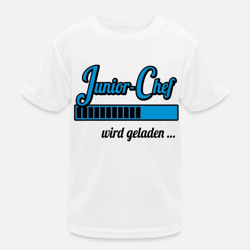 Junior-Chef wird geladen … (Schwangerschaft) Kinder Funktions-T-Shirt