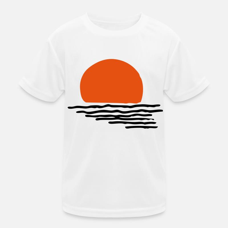 Coucher du soleil T-shirt sport Enfant
