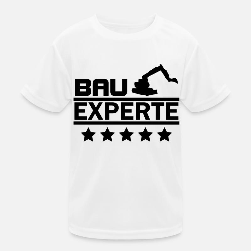 bau experte Kinder Funktions-T-Shirt