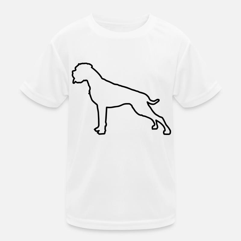 Boxer Umriss Kinder Funktions-T-Shirt