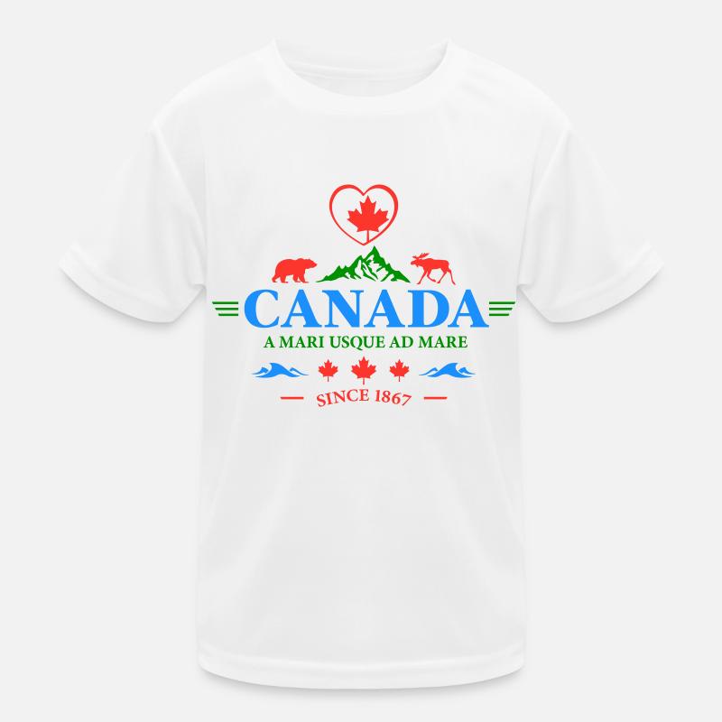 Kanada Vancouver Montreal Toronto Maple Leaf Bären Kinder Funktions-T-Shirt