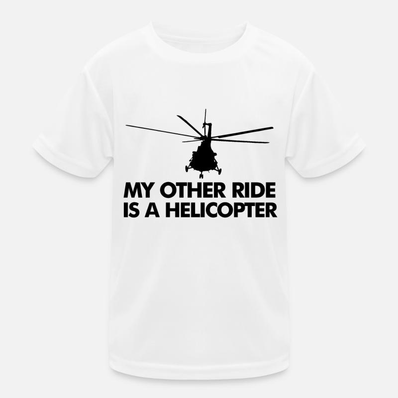 MON AUTRE TRAJET EST UN HÉLICOPTÈRE T-shirt sport Enfant