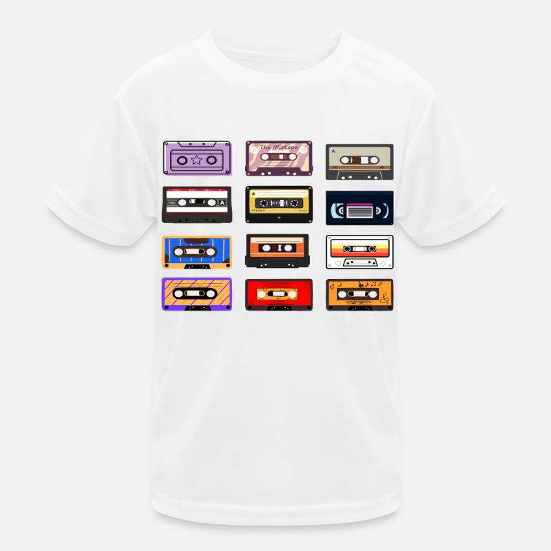 Classic cassette übersicht Kinder Funktions-T-Shirt