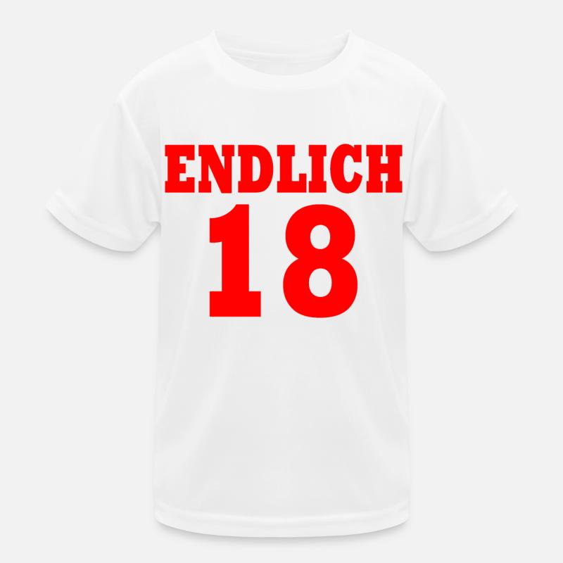 Endlich 18 Kinder Funktions-T-Shirt