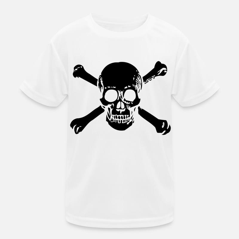 OLD SCHOOL SKULL 1C Kinder Funktions-T-Shirt