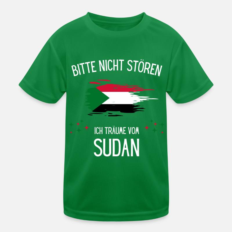 Bitte nicht stören ich träume vom Sudan Kinder Funktions-T-Shirt