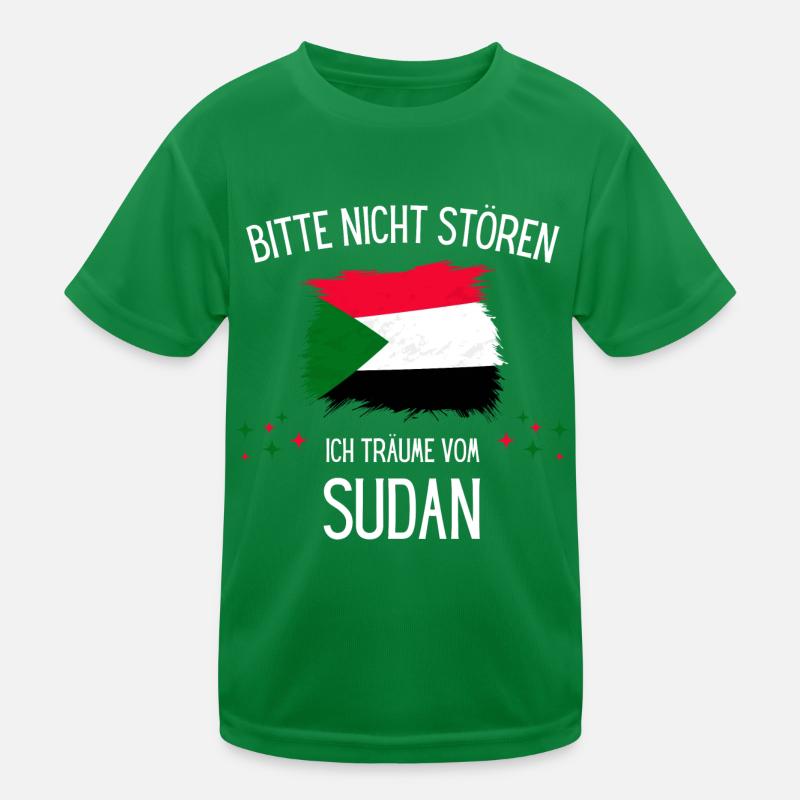 Bitte nicht stören ich träume vom Sudan Kinder Funktions-T-Shirt
