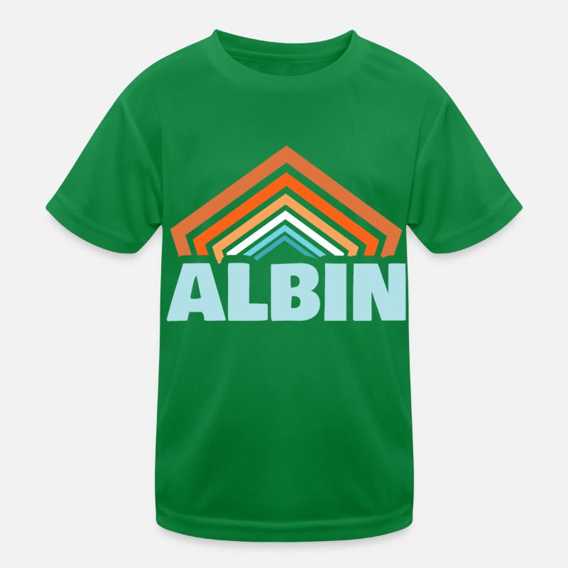 Vorname Albin Kinder Funktions-T-Shirt