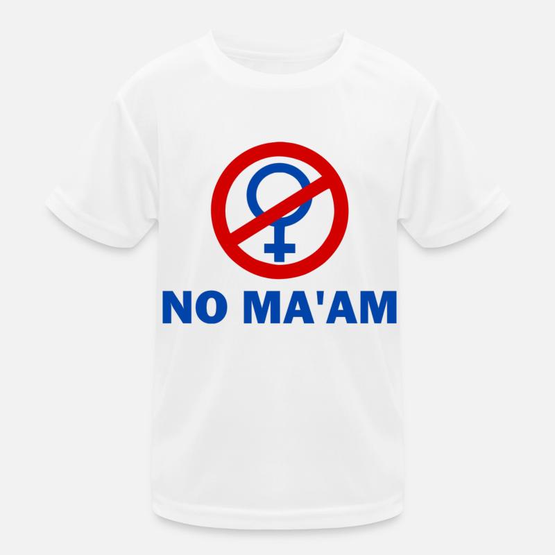 no ma'am T-shirt sport Enfant