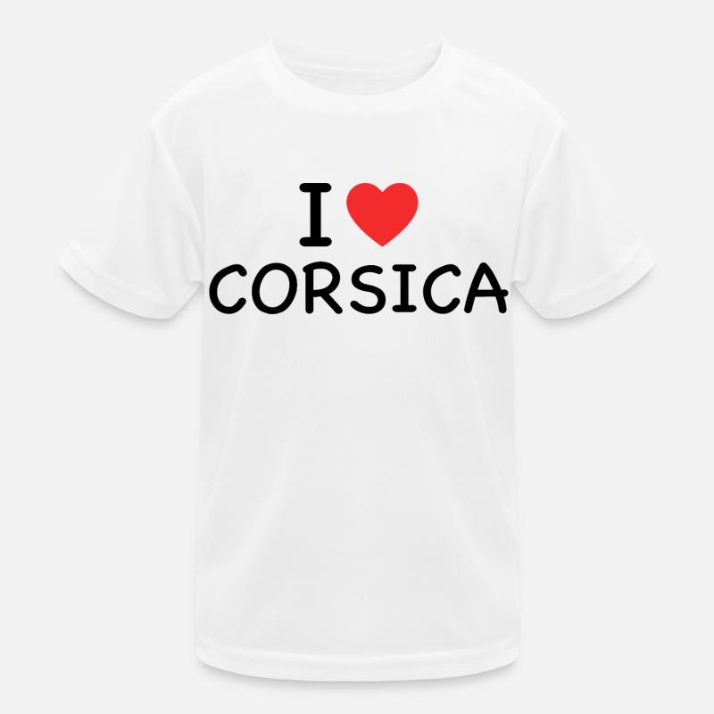 Ich liebe Korsika Kinder Funktions-T-Shirt
