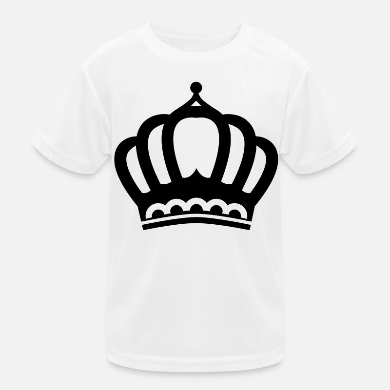 Crown Symbol King Queen Kids Functional T-Shirt