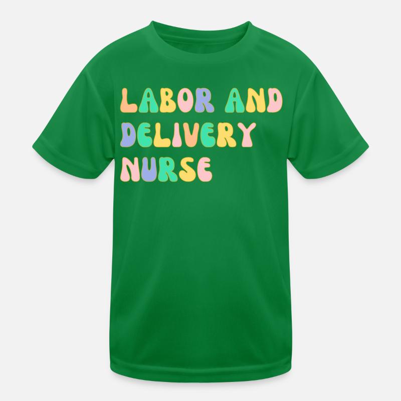 Arbeits- und Entbindungsschwester Kinder Funktions-T-Shirt