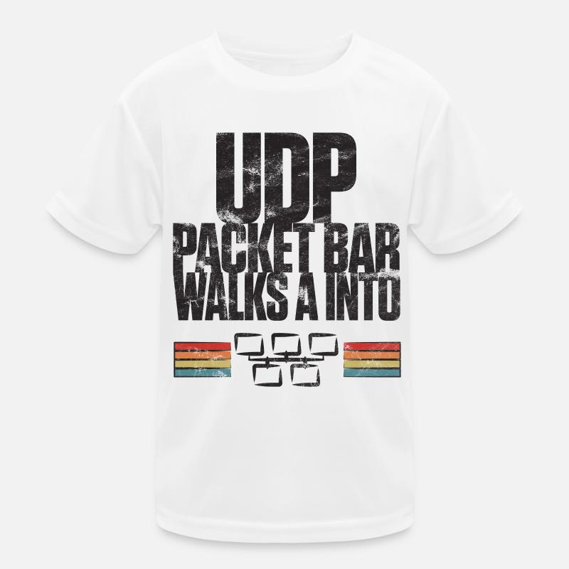 UDP Packet Bar Walks A Into Kinder Funktions-T-Shirt