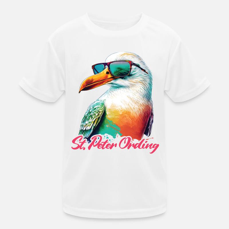 Sankt Peter Ording Holiday Seagull avec lunettes de soleil T-shirt sport Enfant