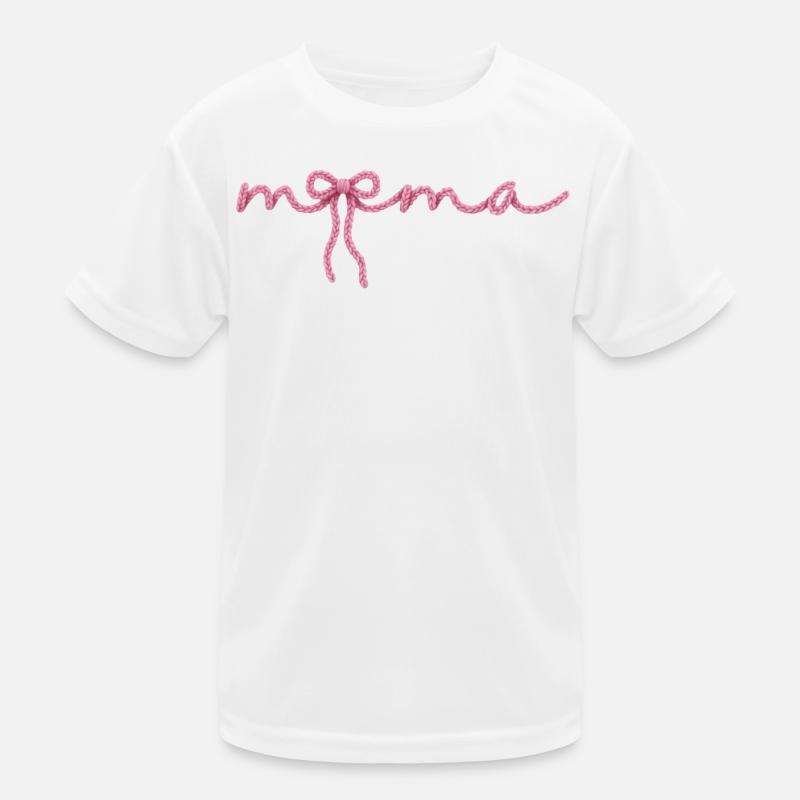 Mom Bow Kids Functional T-Shirt