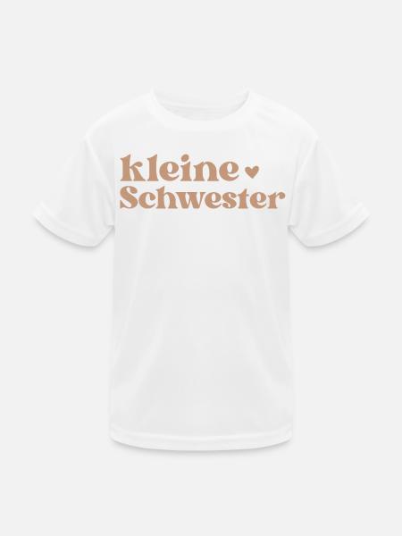 kleine Schwester - Kids Functional T-Shirt - white - Front