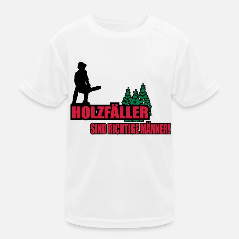 holzfäller Kinder Funktions-T-Shirt