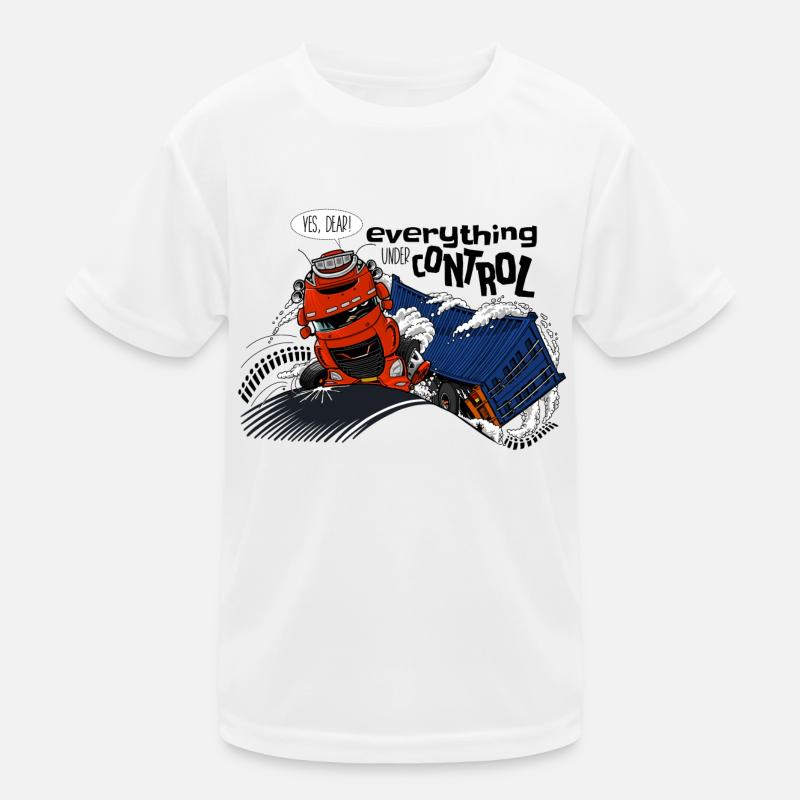 D TRUCK CONTROL AND Kids Functional T-Shirt