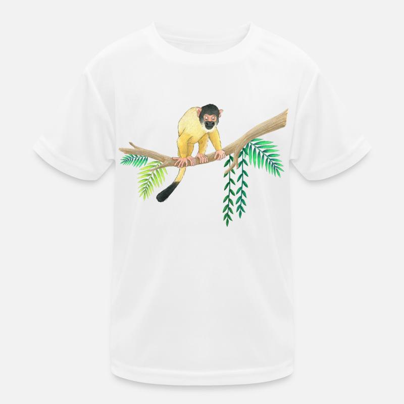 kleines Äffchen Kinder Funktions-T-Shirt