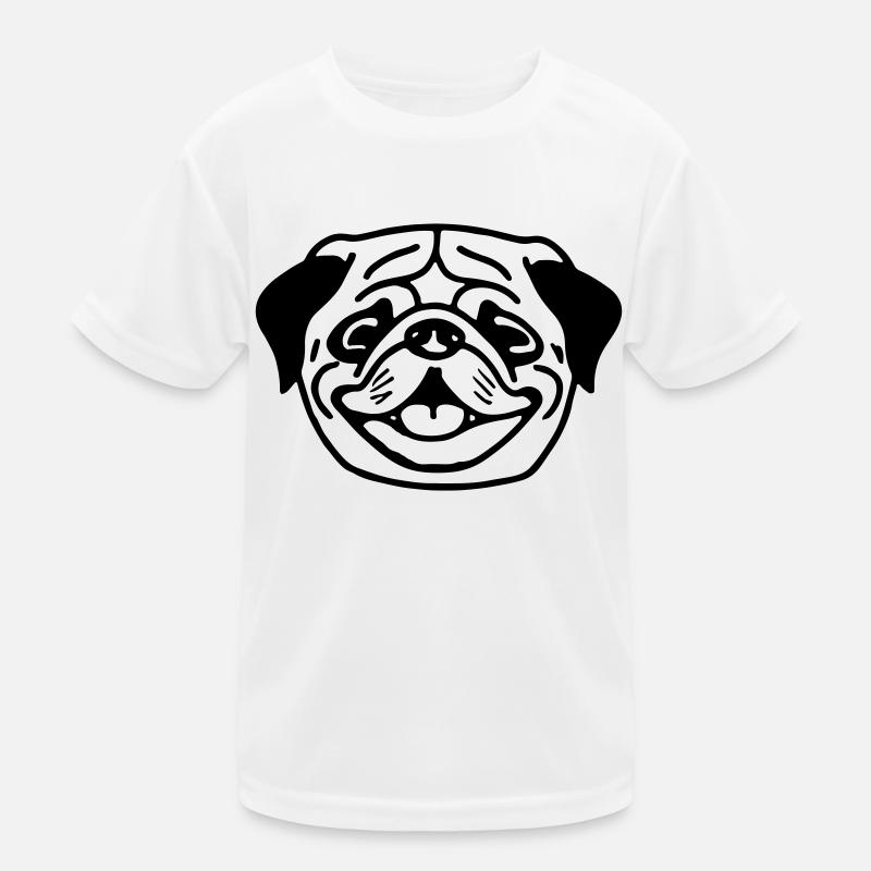 Mops Hund Geschenkidee Vektor Kinder Funktions-T-Shirt