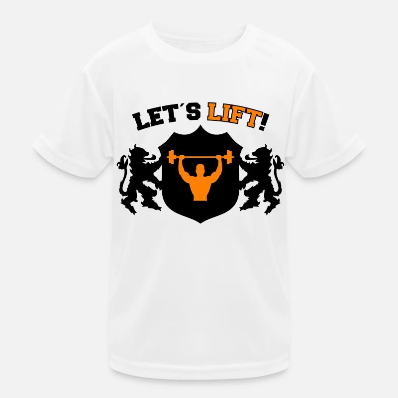 Bodybuilding Lets Lift 2 Kids Functional T-Shirt