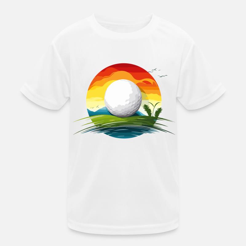 Golfen! Kinder Funktions-T-Shirt