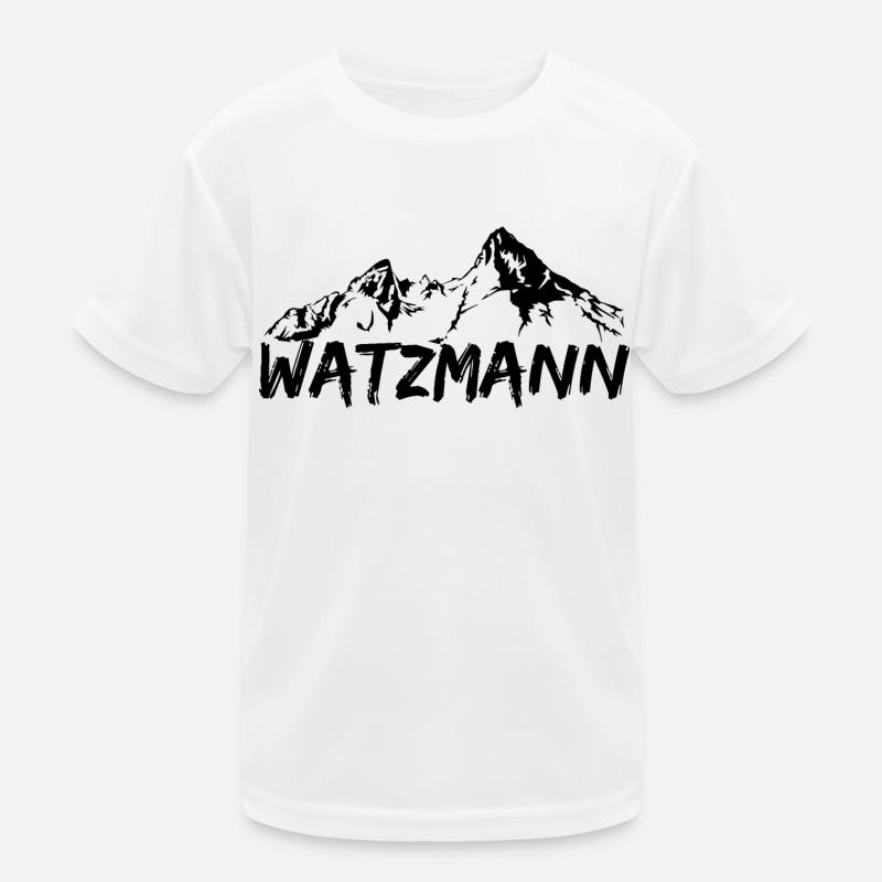 Berg Watzmann dessiné avec lettrage T-shirt sport Enfant