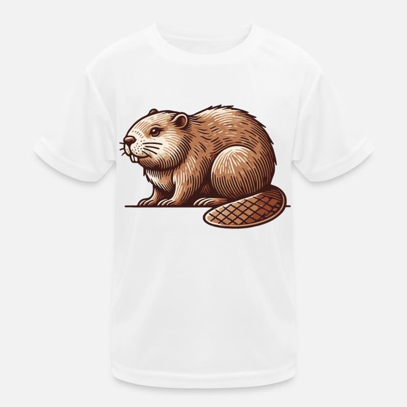 Beaver Kids Functional T-Shirt