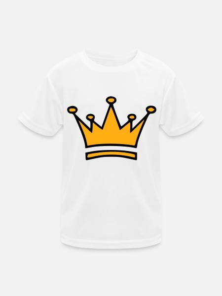 KRONE - Kinder Funktions-T-Shirt - Weiß - Vorne